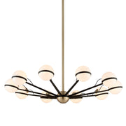 Troy Lighting - F5306-TBZ/BBA - Ten Light Chandelier - Ace - Textured Bronze Brushed Brass