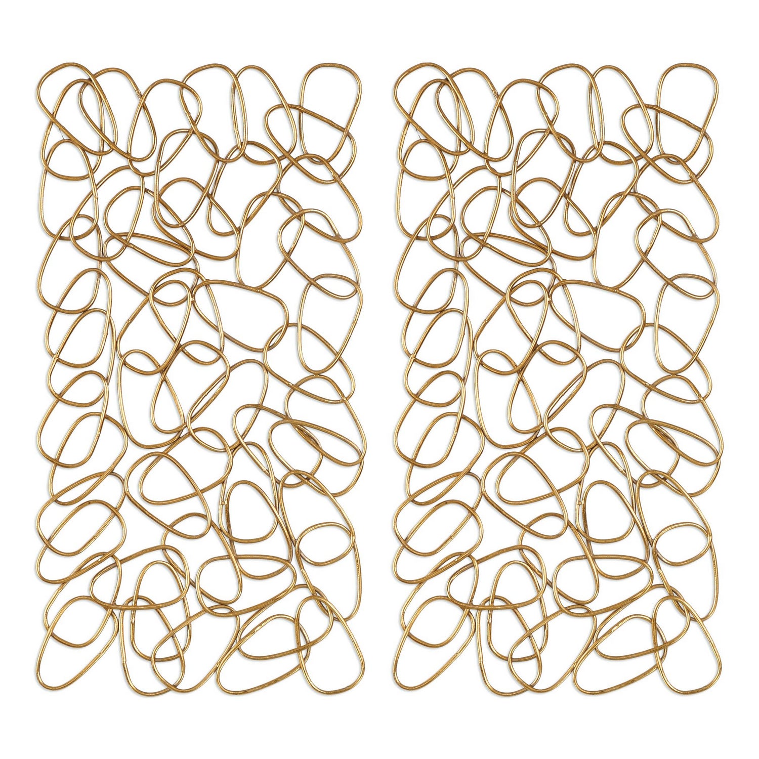 Uttermost - 04124 - Wall Art - In The Loop - Gold Silver Leaf