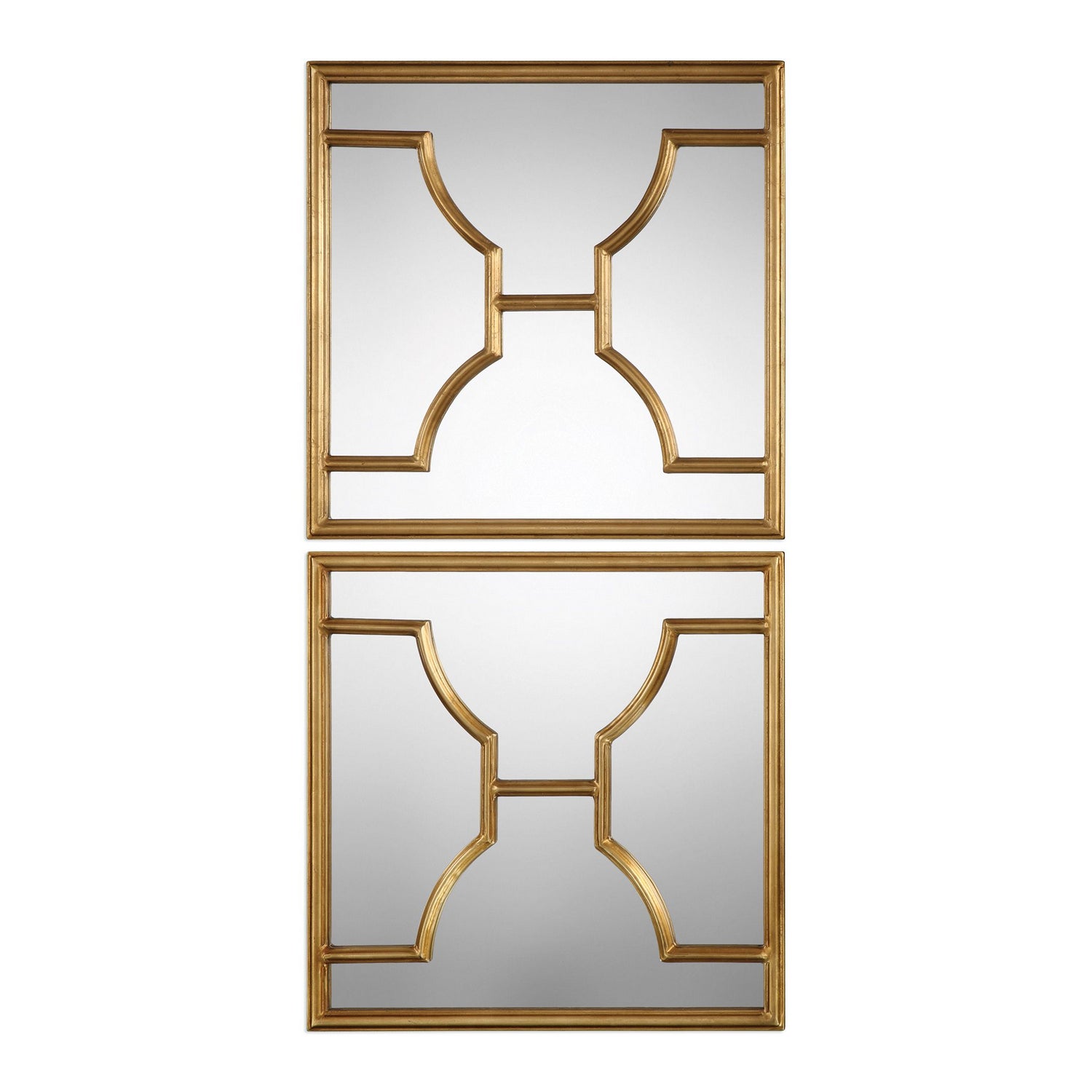 Uttermost - 09268 - Mirror, Set Of 2 - Misa - Antiqued Gold Leaf