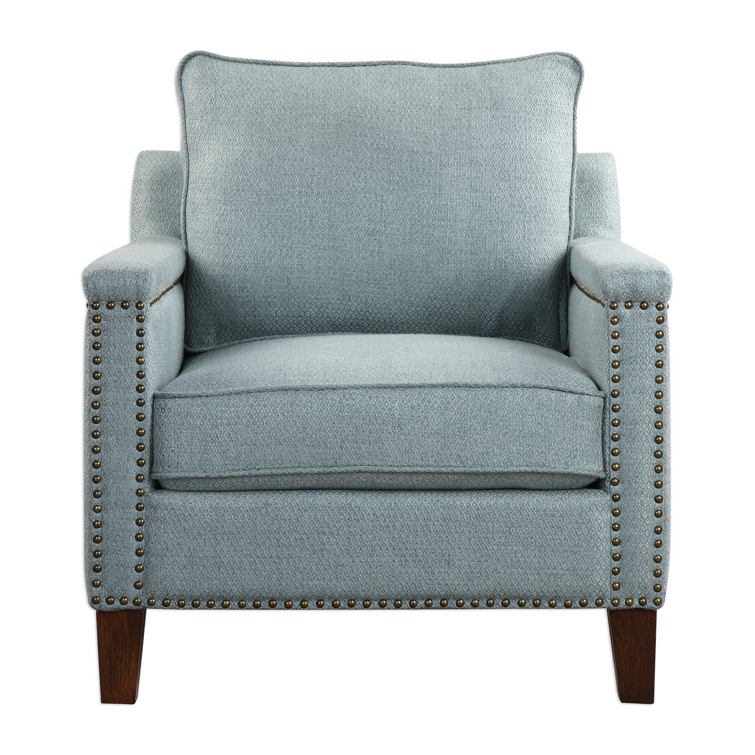 Uttermost - 23381 - Accent Chair - Charlotta - Antique Brass