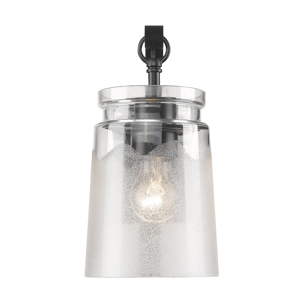 Golden - 1405-1W BLK-CAG - One Light Wall Sconce - Travers - Matte Black