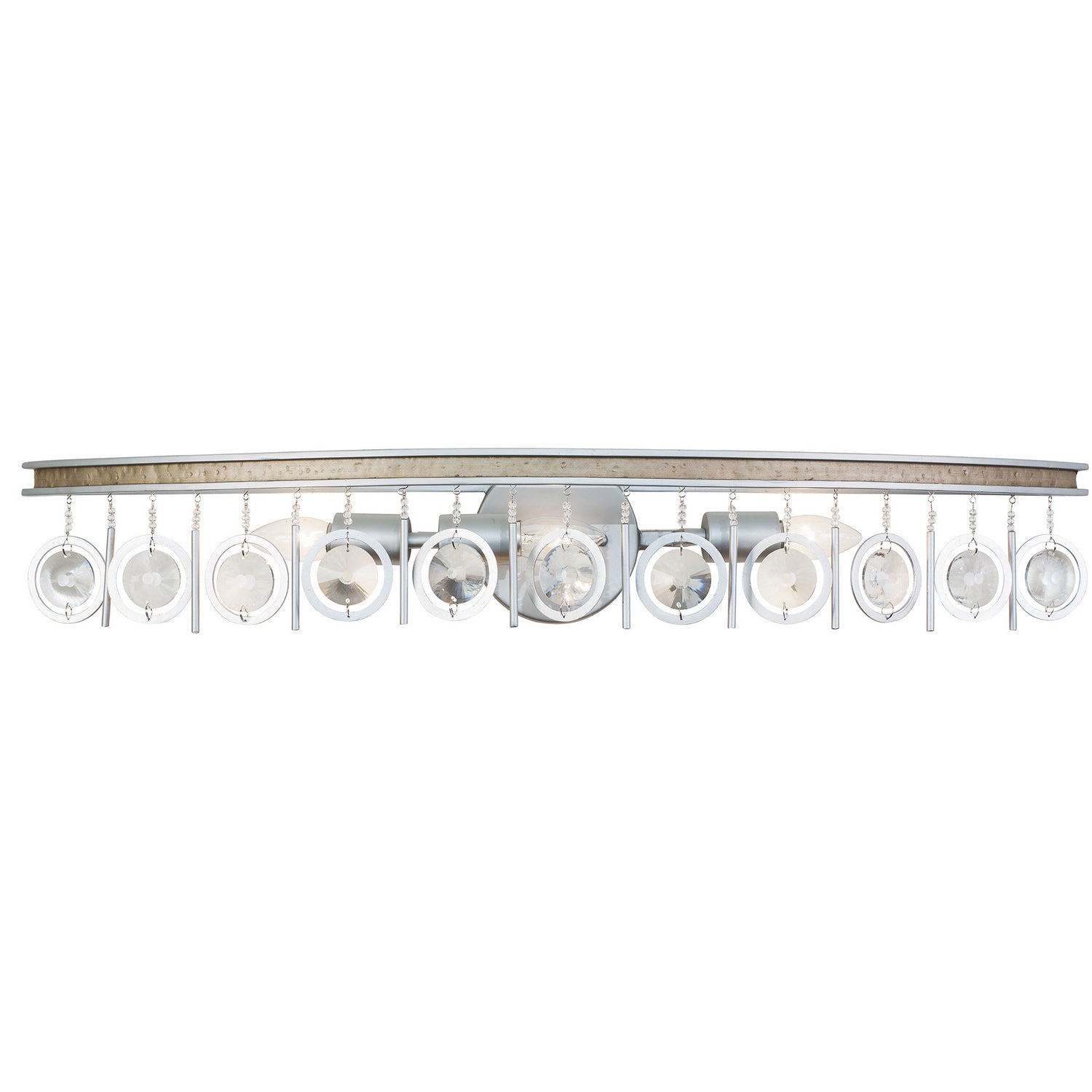 Varaluz - 296B03SICM - Three Light Bath - Charmed - Silver w/ Champagne Mist