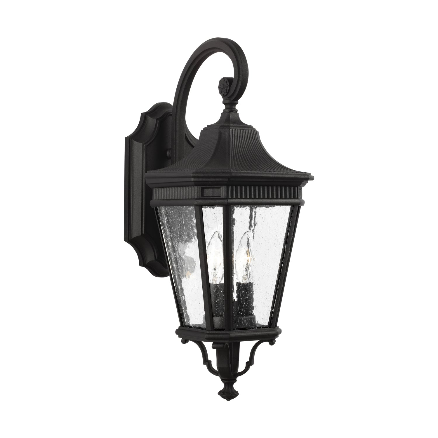 Generation Lighting - OL5421BK - Two Light Outdoor Wall Lantern - Cotswold Lane - Black