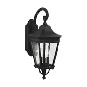 Generation Lighting - OL5422BK - Three Light Outdoor Wall Lantern - Cotswold Lane - Black