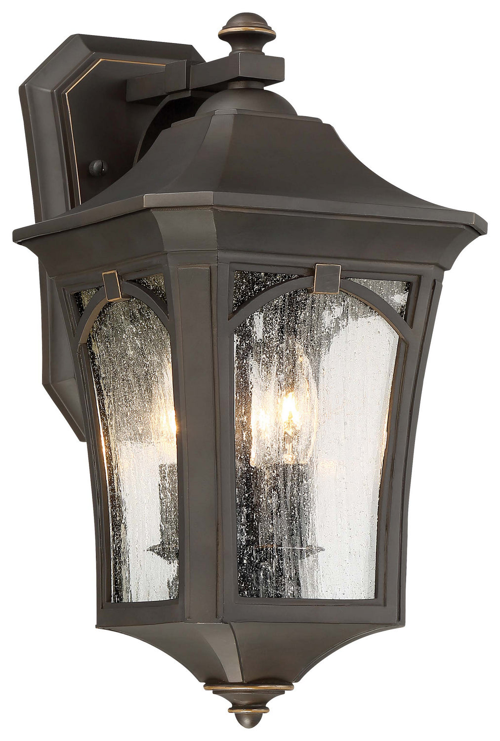 Minka-Lavery - 71212-143C - Three Light Outdoor Wall Mount - Solida - Oil Rubbed Bronze w/Gold Highlights
