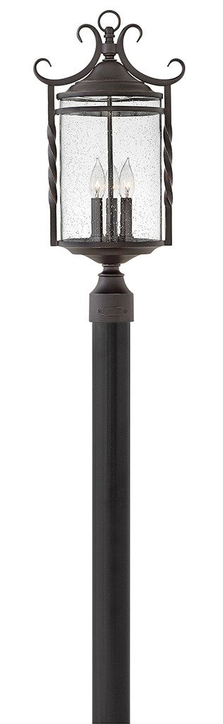 Hinkley - 1141OL-CL - LED Post Top or Pier Mount Lantern - Casa - Olde Black