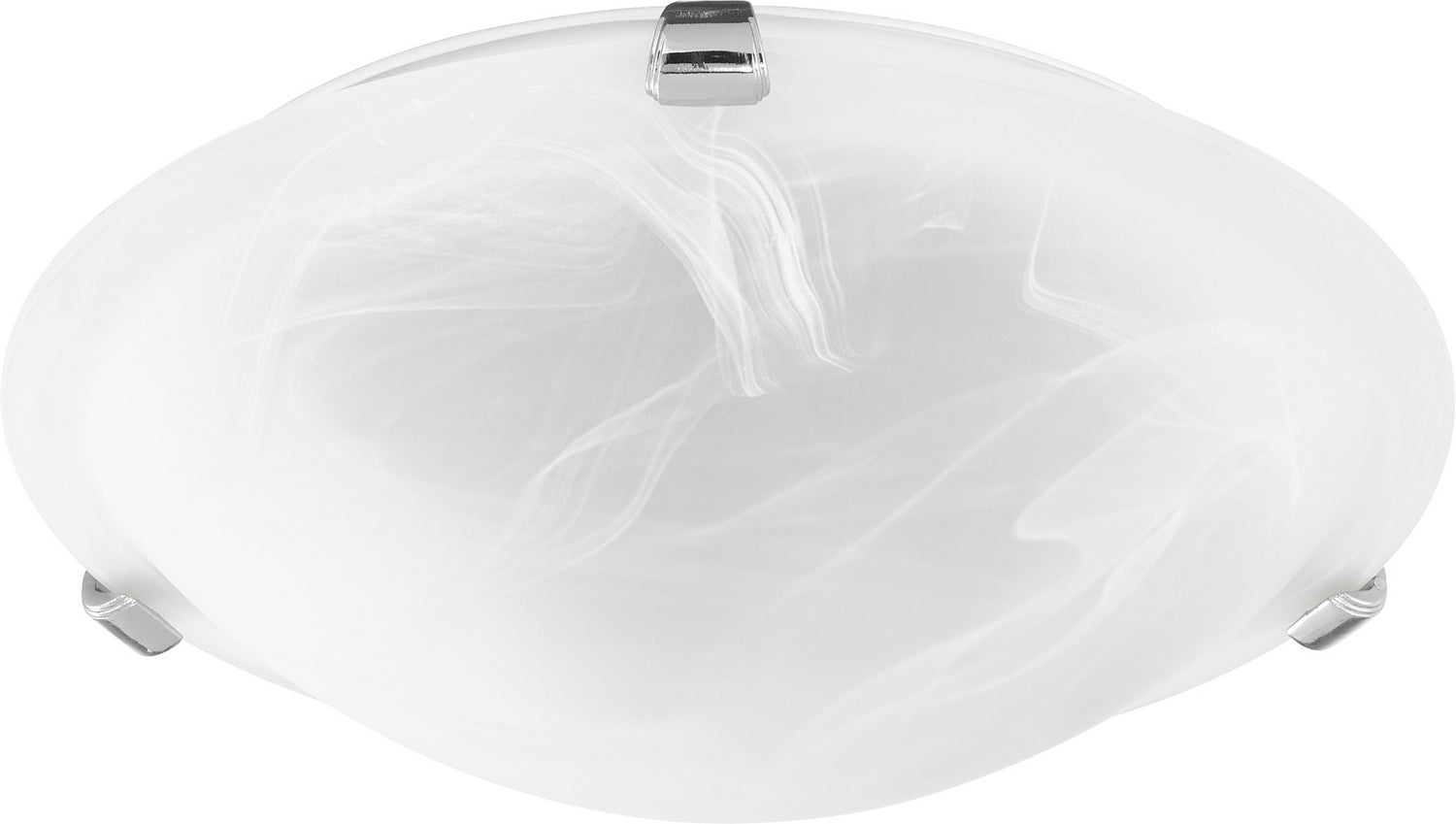 Quorum - 3000-12-62 - Two Light Ceiling Mount - 3000 Ceiling Mounts - Polished Nickel|Faux Alabaster