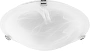 Quorum - 3000-12-62 - Two Light Ceiling Mount - 3000 Ceiling Mounts - Polished Nickel|Faux Alabaster