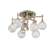 Corbett Lighting - 241-36-SL/PC - LED Semi Flush Mount - Majorette - Silver Leaf W Polished Chrome