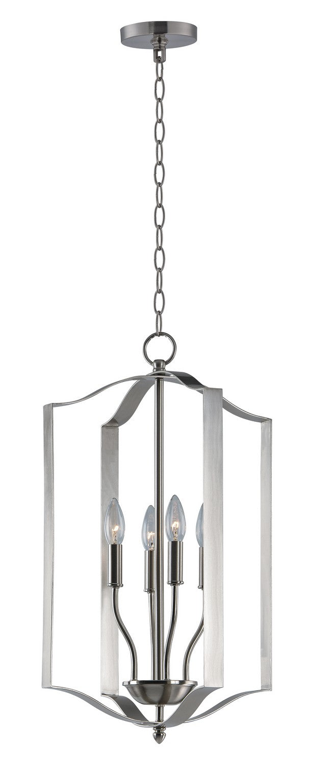 Maxim - 10036SN - Four Light Chandelier - Provident - Satin Nickel