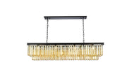 Elegant Lighting - 1232D60MB-GT/RC - 12 Light Chandelier - Sydney - Matte Black