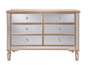 Elegant Lighting - MF6-1117G - Dresser - Contempo - Hand rubbed antique gold