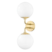 Mitzi - H105102-AGB - Two Light Wall Sconce - Stella - Aged Brass