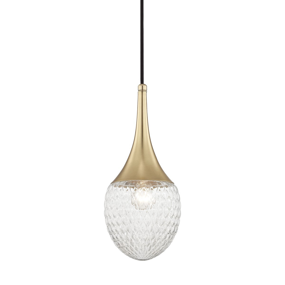 Mitzi - H114701A-AGB - One Light Pendant - Bella - Aged Brass