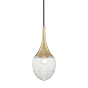 Mitzi - H114701A-AGB - One Light Pendant - Bella - Aged Brass