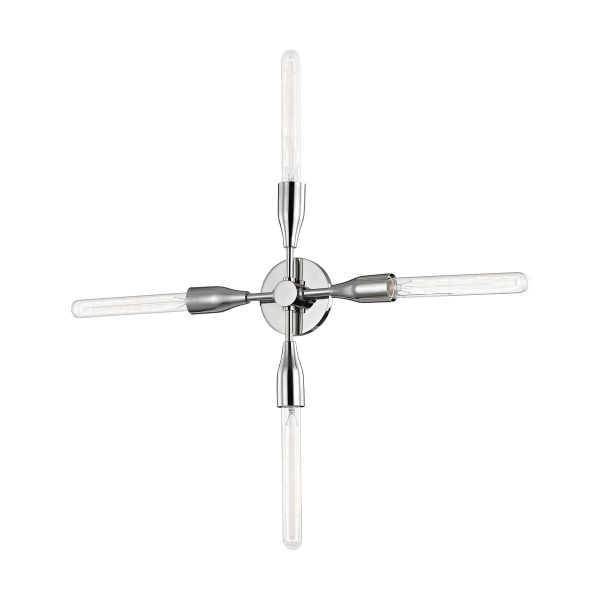 Mitzi - H116104-PN - Four Light Semi Flush Mount - Tara - Polished Nickel