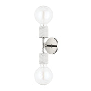 Mitzi - H120102-PN - Two Light Wall Sconce - Asime - Polished Nickel