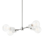 Mitzi - H120704-PN - Four Light Chandelier - Asime - Polished Nickel