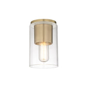 Mitzi - H135501-AGB - One Light Flush Mount - Lula - Aged Brass