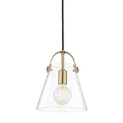 Mitzi - H162701S-AGB - One Light Pendant - Karin - Aged Brass