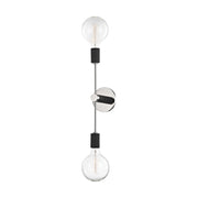 Mitzi - H178102-PN/BK - Two Light Wall Sconce - Astrid - Polished Nickel/Black