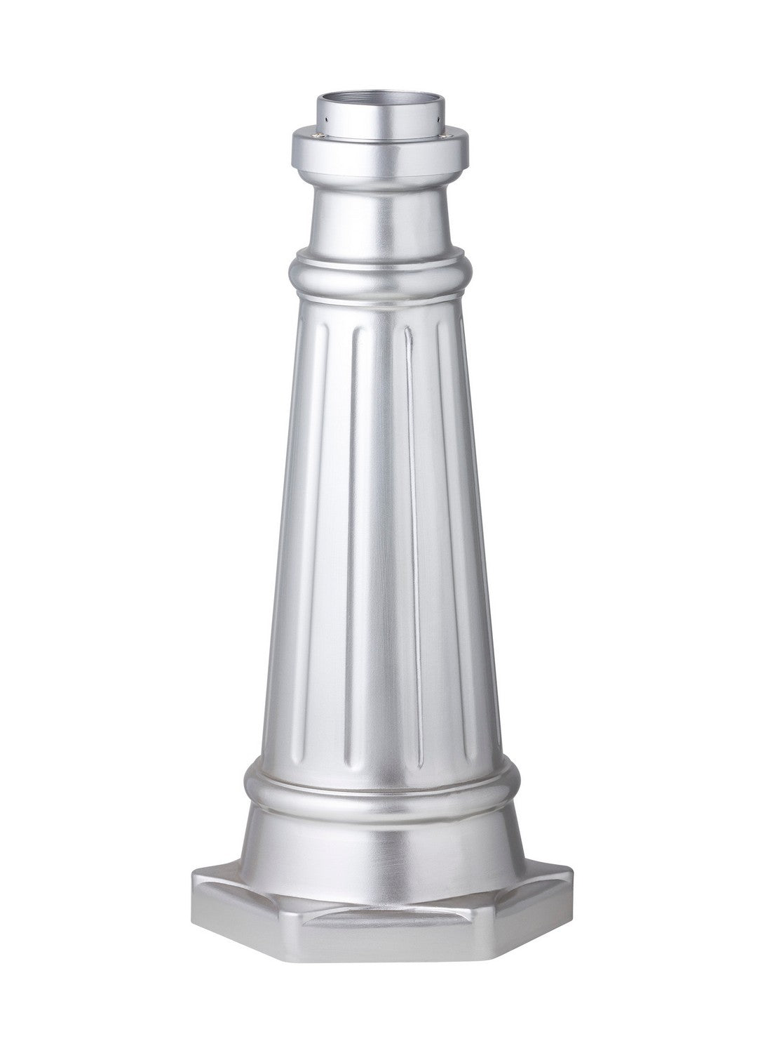 Generation Lighting - POSTBASE-PBS - Post Mount Base - Outdoor Post Base - Painted Brushed Steel