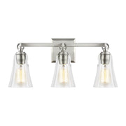 Visual Comfort Studio - VS24703SN - Three Light Vanity - Monterro - Satin Nickel