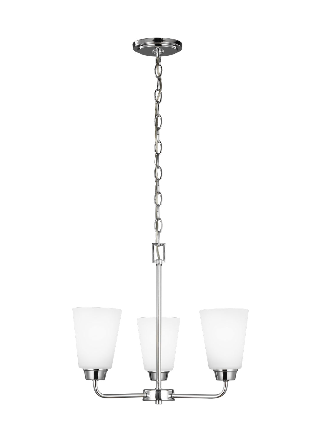 Generation Lighting - 3115203EN3-05 - Three Light Chandelier - Kerrville - Chrome