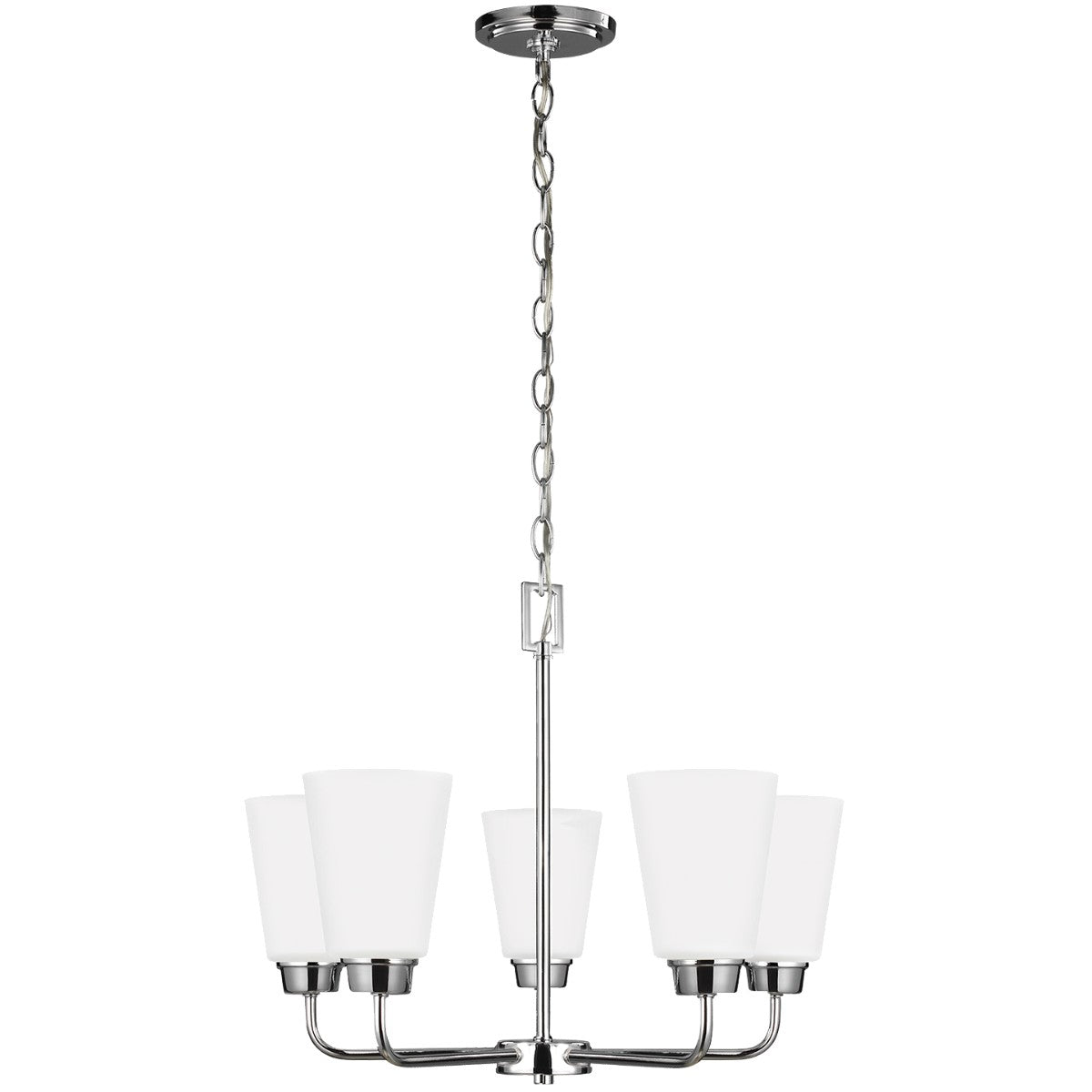 Generation Lighting - 3115205-05 - Five Light Chandelier - Kerrville - Chrome