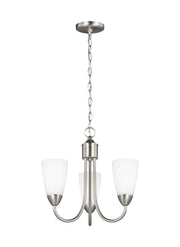 Generation Lighting - 3120203EN3-962 - Three Light Chandelier - Seville - Brushed Nickel