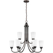 Generation Lighting - 3120209-710 - Nine Light Chandelier - Seville - Bronze