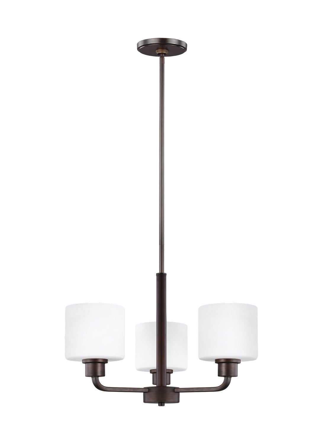 Generation Lighting - 3128803-710 - Three Light Chandelier - Canfield - Bronze