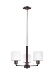Generation Lighting - 3128803-710 - Three Light Chandelier - Canfield - Bronze