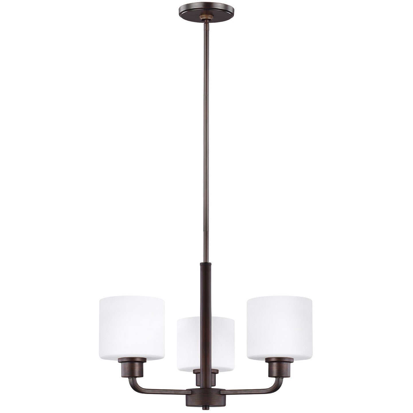 Generation Lighting - 3128803EN3-710 - Three Light Chandelier - Canfield - Bronze