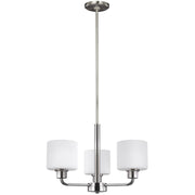 Generation Lighting - 3128803EN3-962 - Three Light Chandelier - Canfield - Brushed Nickel