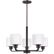 Generation Lighting - 3128805EN3-710 - Five Light Chandelier - Canfield - Bronze