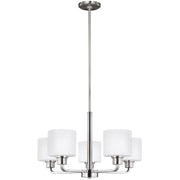 Generation Lighting - 3128805EN3-962 - Five Light Chandelier - Canfield - Brushed Nickel