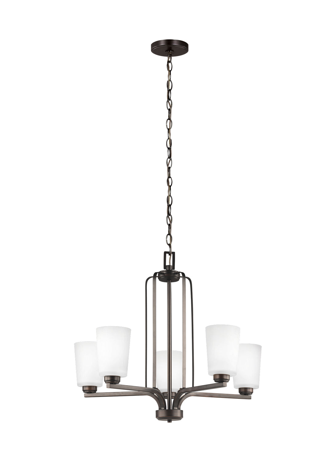 Generation Lighting - 3128905-710 - Five Light Chandelier - Franport - Bronze