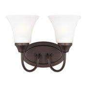 Generation Lighting - 44806-710 - Two Light Wall / Bath - Holman - Bronze