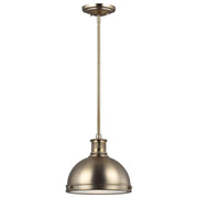 Generation Lighting - 65085EN3-848 - One Light Pendant - Pratt Street Metal - Satin Brass