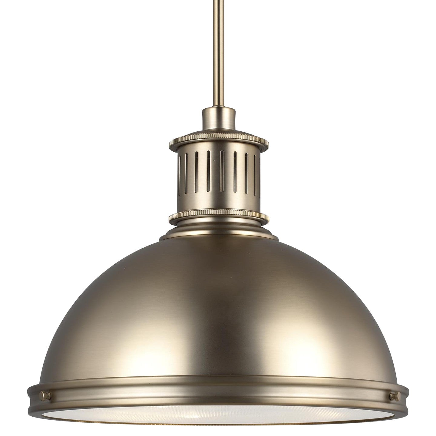 Generation Lighting - 65087EN3-848 - Three Light Pendant - Pratt Street Metal - Satin Brass