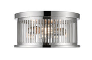 Z-Lite - 334F2PN - Two Light Flush Mount - Camellia - Polished Nickel