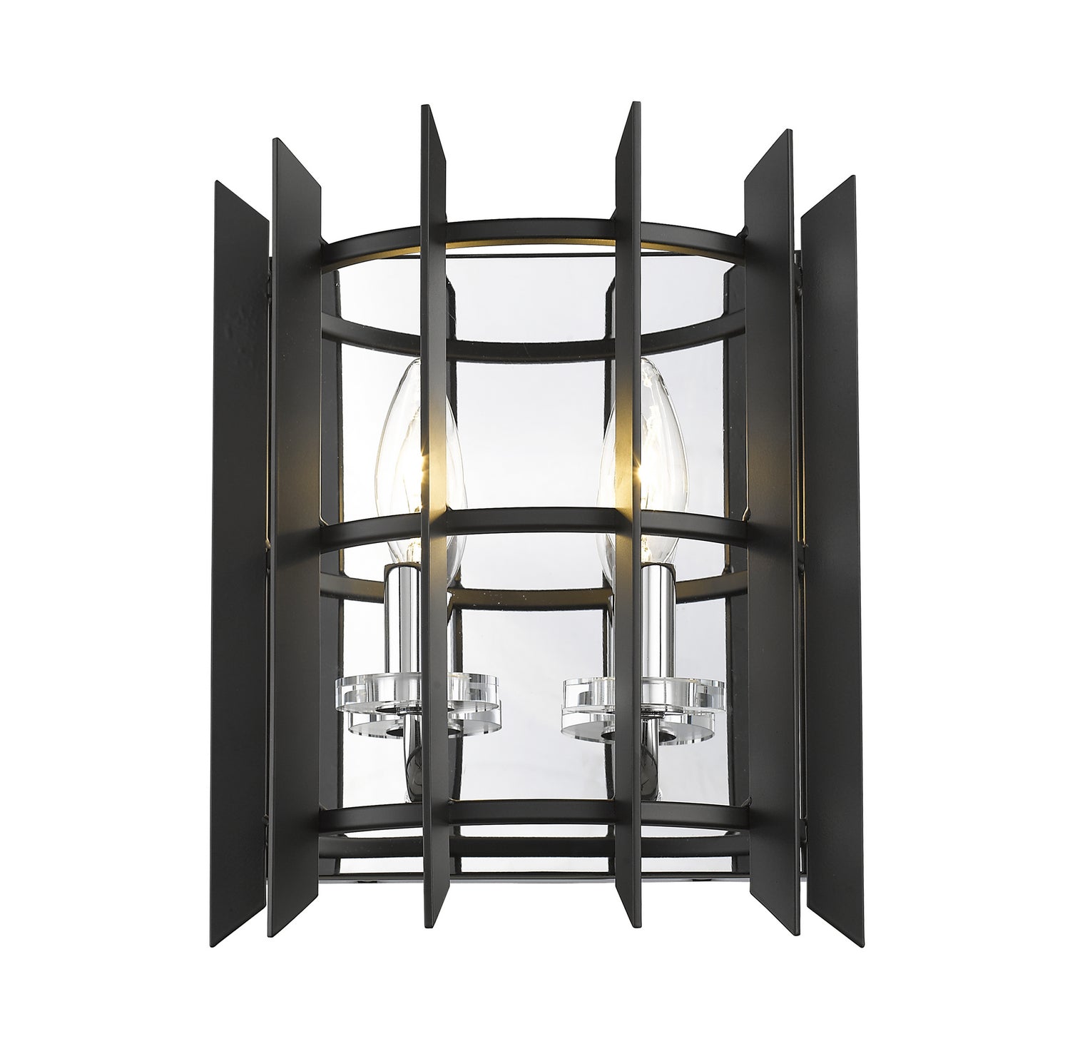 Z-Lite - 338-2S-MB+CH - Two Light Wall Sconce - Haake - Chrome