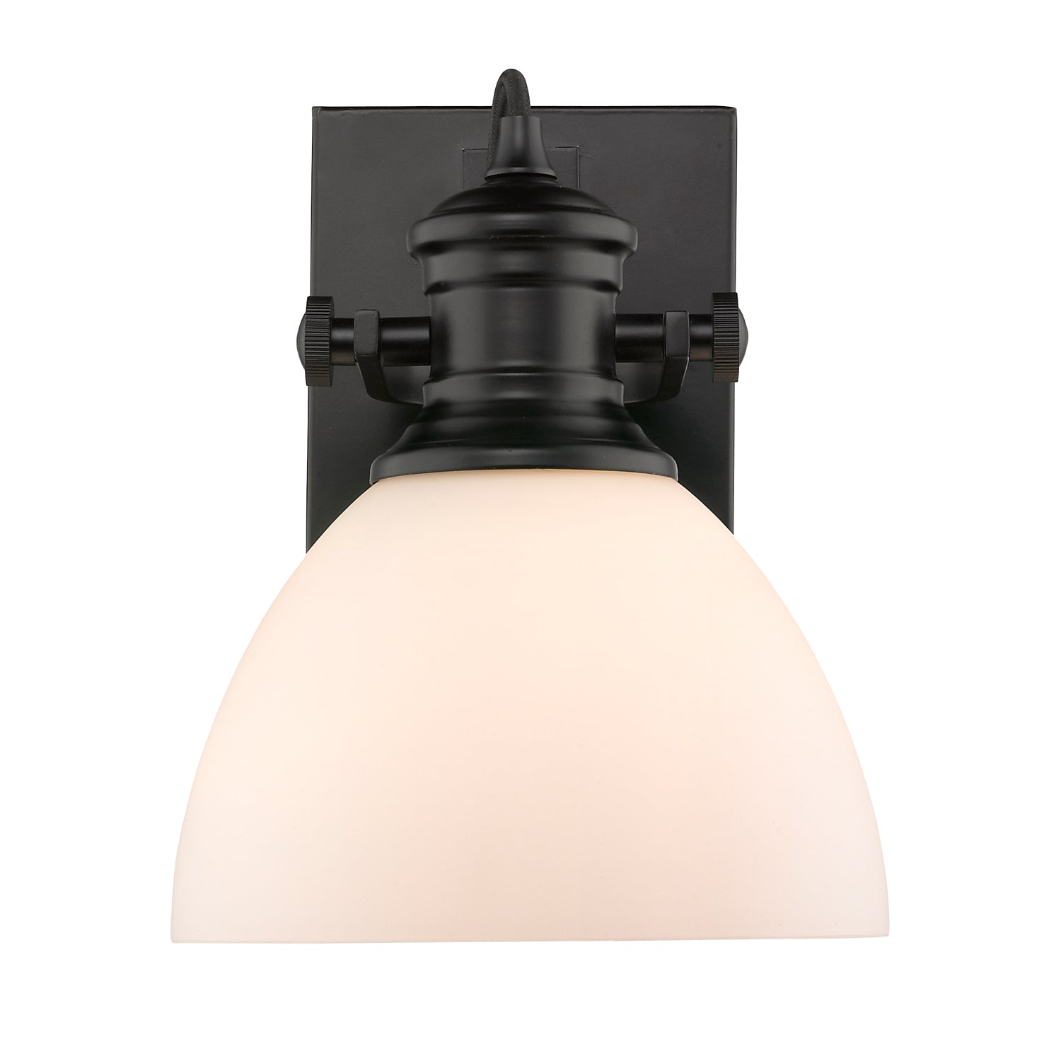 Golden - 3118-BA1 BLK-OP - One Light Bath Vanity - Hines - Matte Black