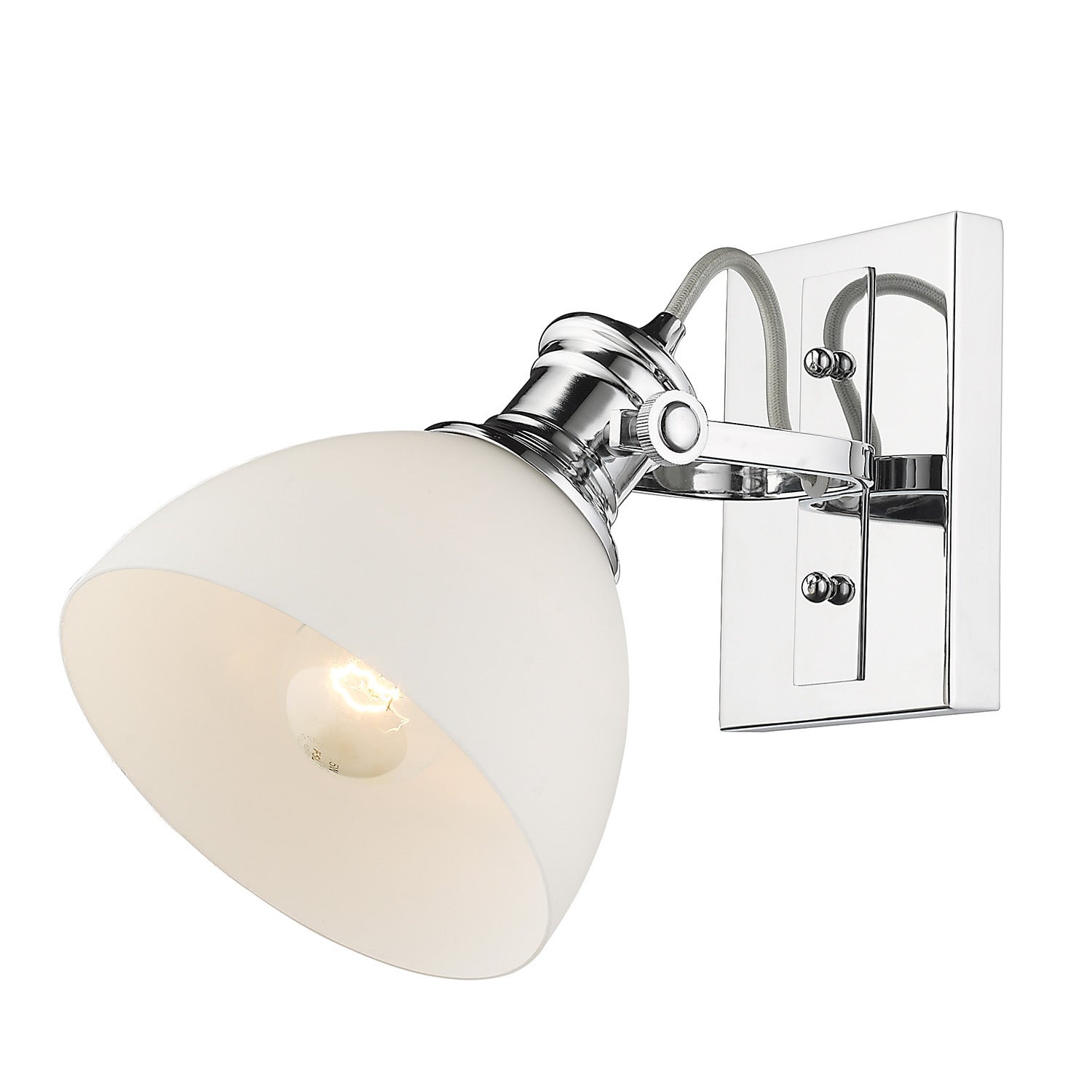 Golden - 3118-BA1 CH-OP - One Light Bath Vanity - Hines - Chrome