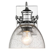 Golden - 3118-BA1 CH-SD - One Light Bath Vanity - Hines - Chrome