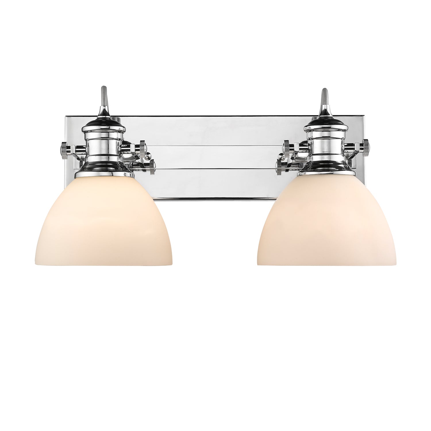 Golden - 3118-BA2 CH-OP - Two Light Bath Vanity - Hines - Chrome