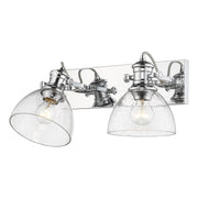 Golden - 3118-BA2 CH-SD - Two Light Bath Vanity - Hines - Chrome