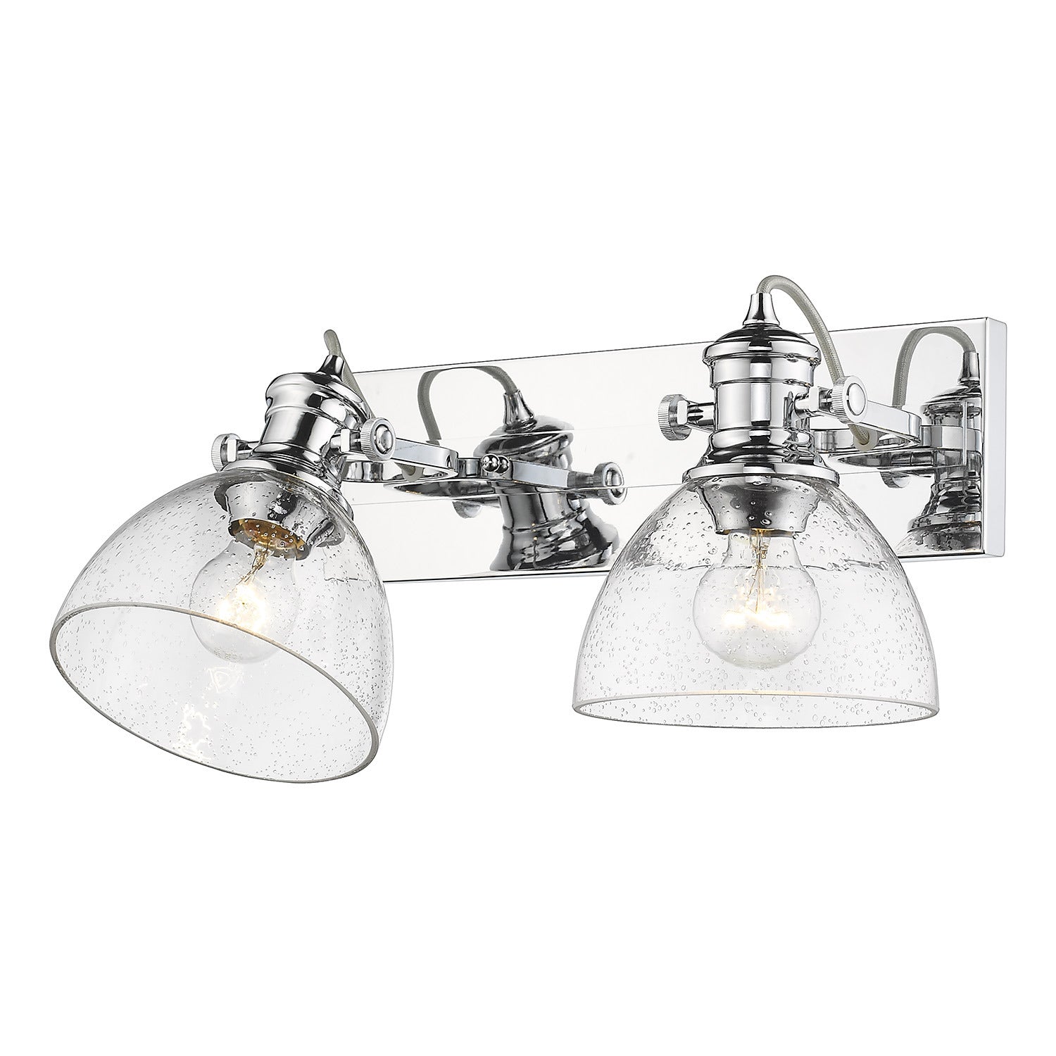 Golden - 3118-BA2 CH-SD - Two Light Bath Vanity - Hines - Chrome
