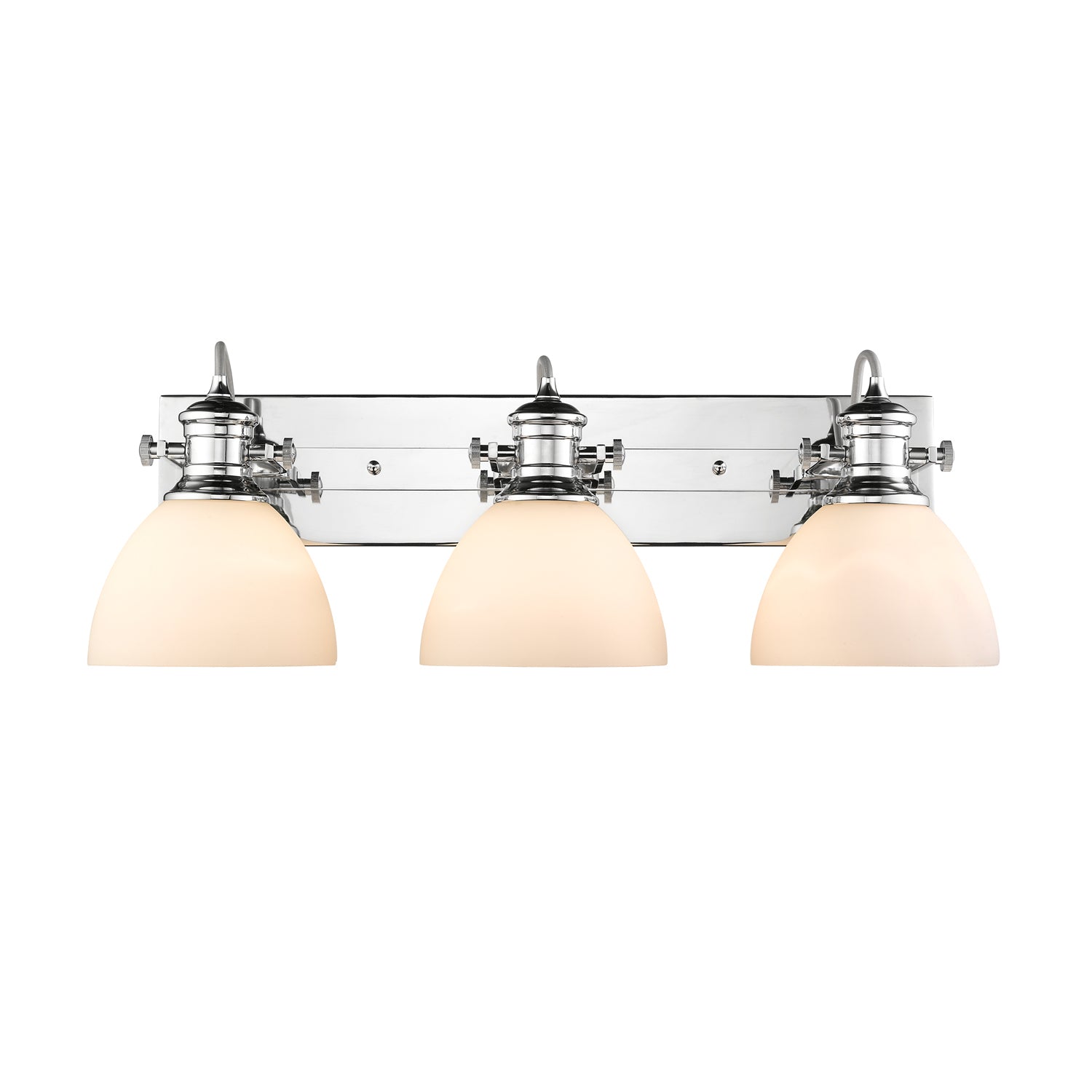 Golden - 3118-BA3 CH-OP - Three Light Bath Vanity - Hines - Chrome